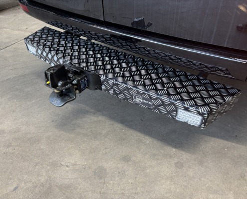 Treeplank met vangmuil